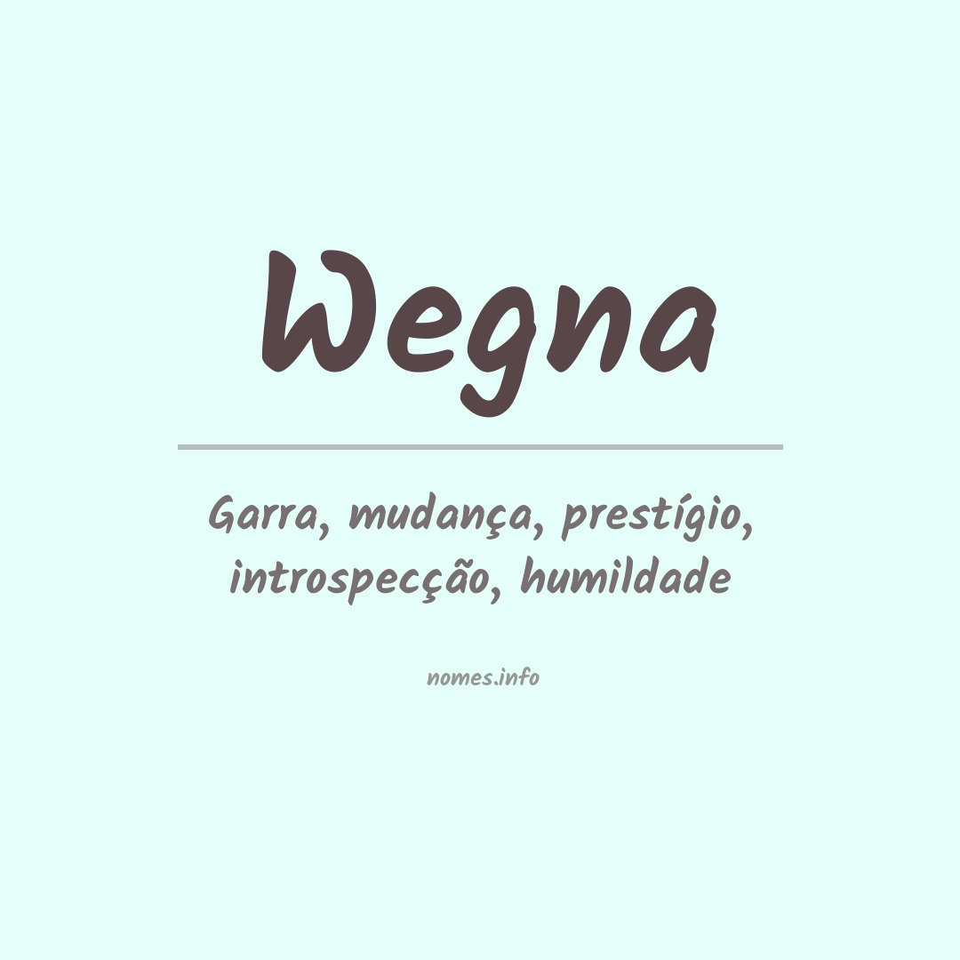 Significado do nome Wegna