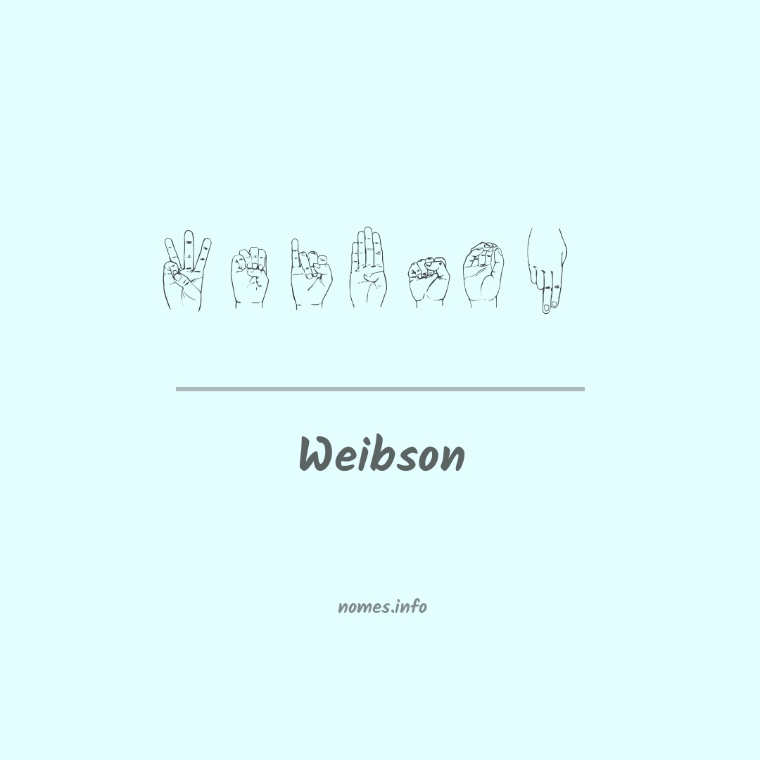 Weibson em Libras
