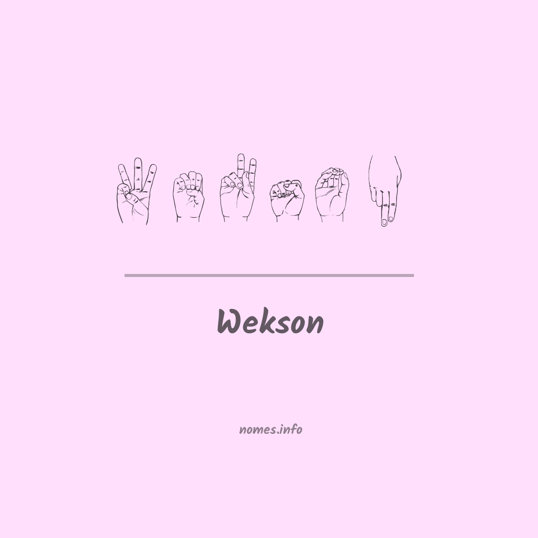 Wekson em Libras