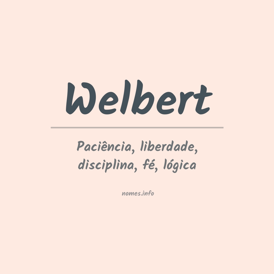 Significado do nome Welbert