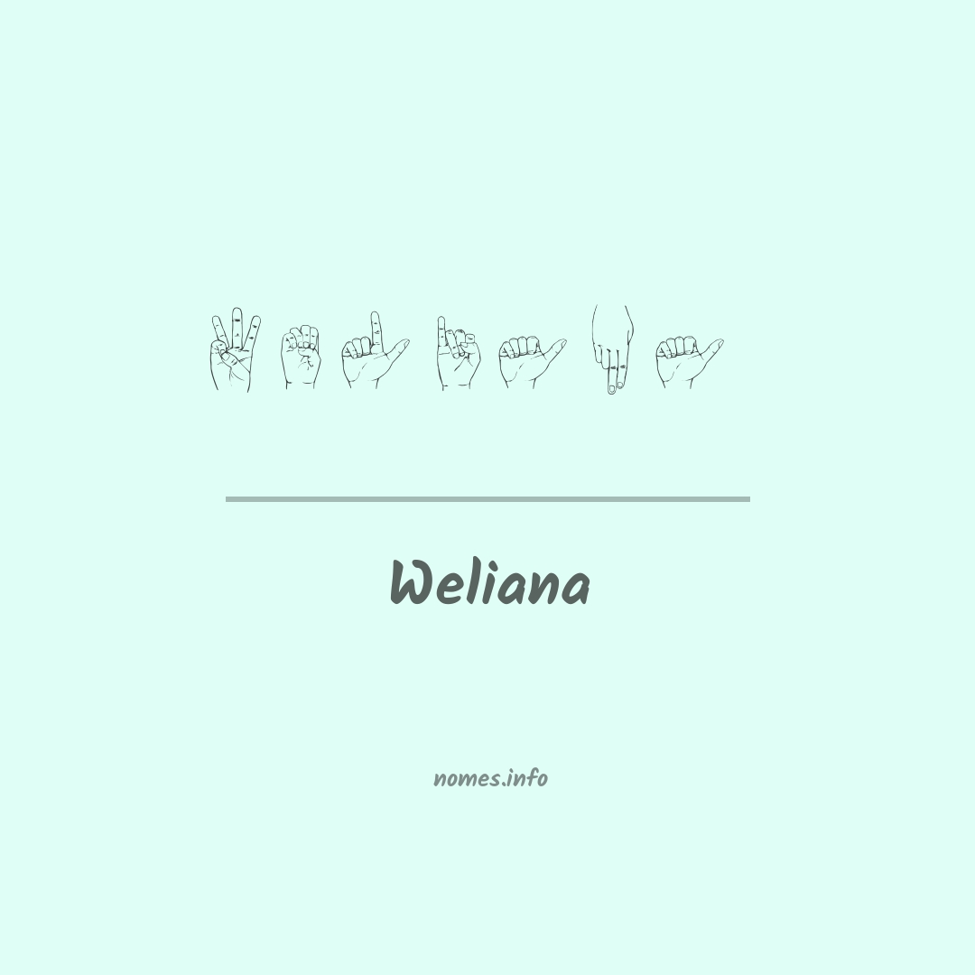 Weliana em Libras