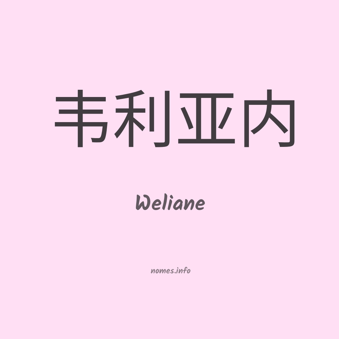Weliane em chinês
