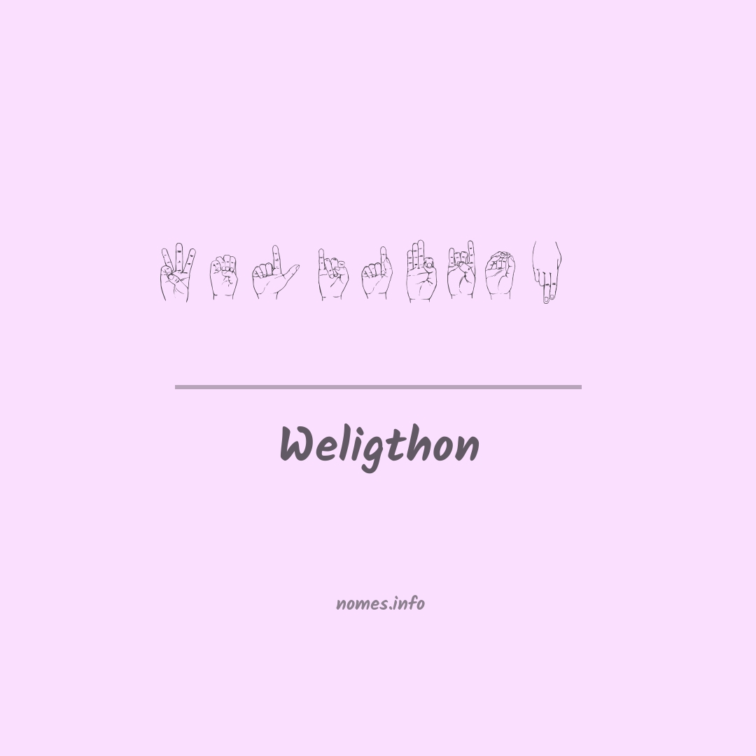 Weligthon em Libras