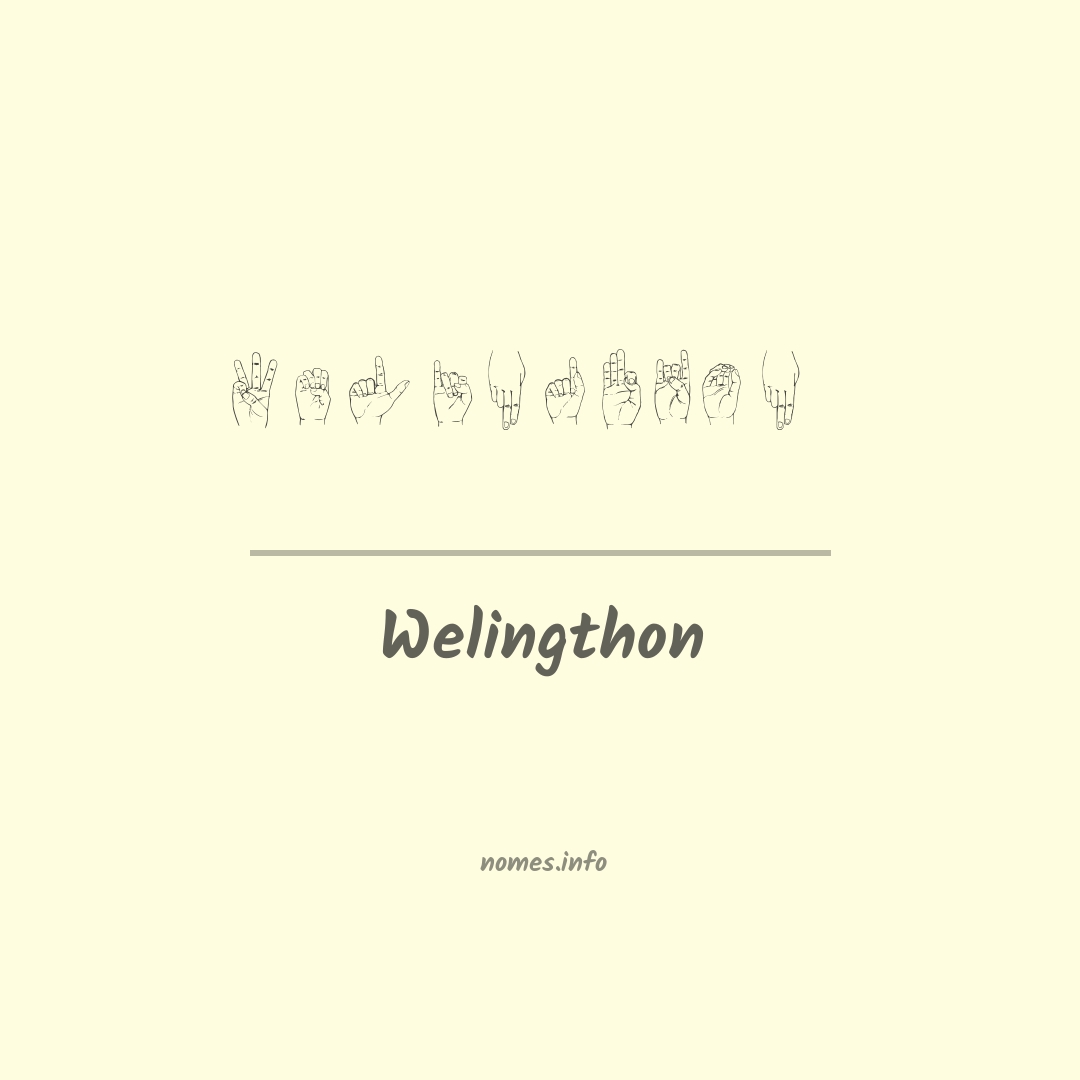 Welingthon em Libras
