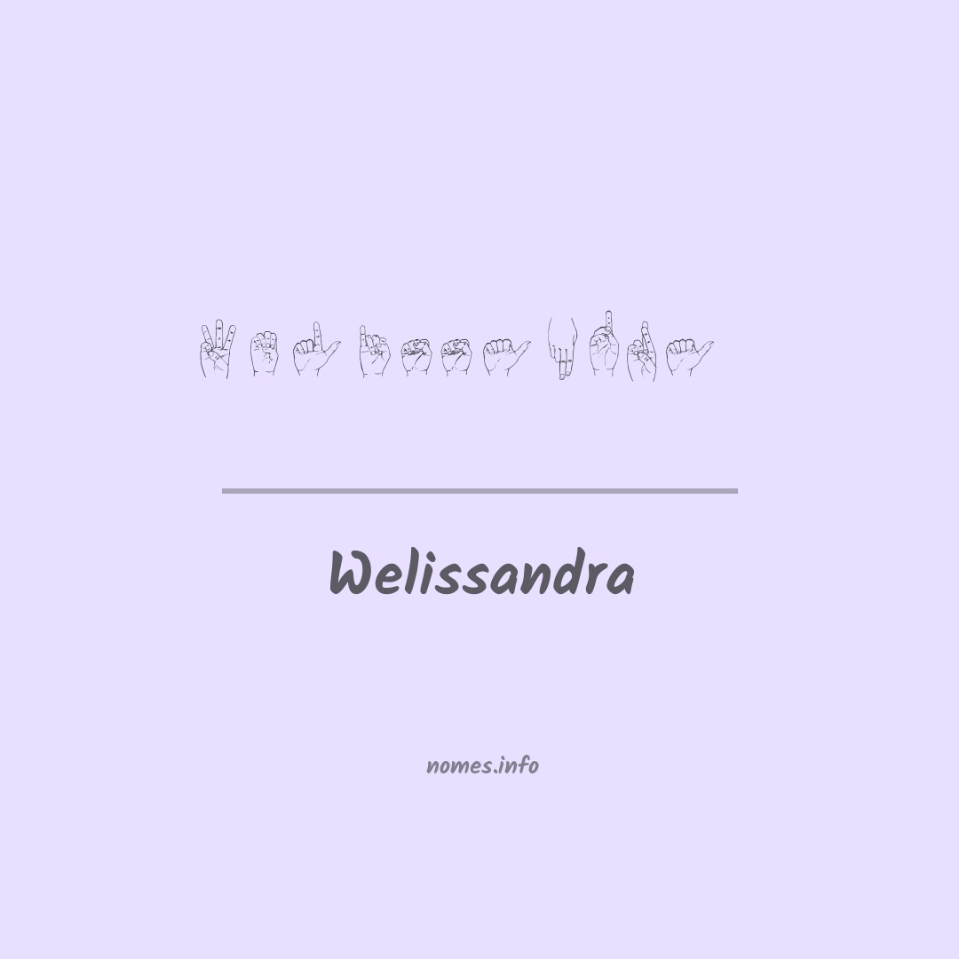 Welissandra em Libras