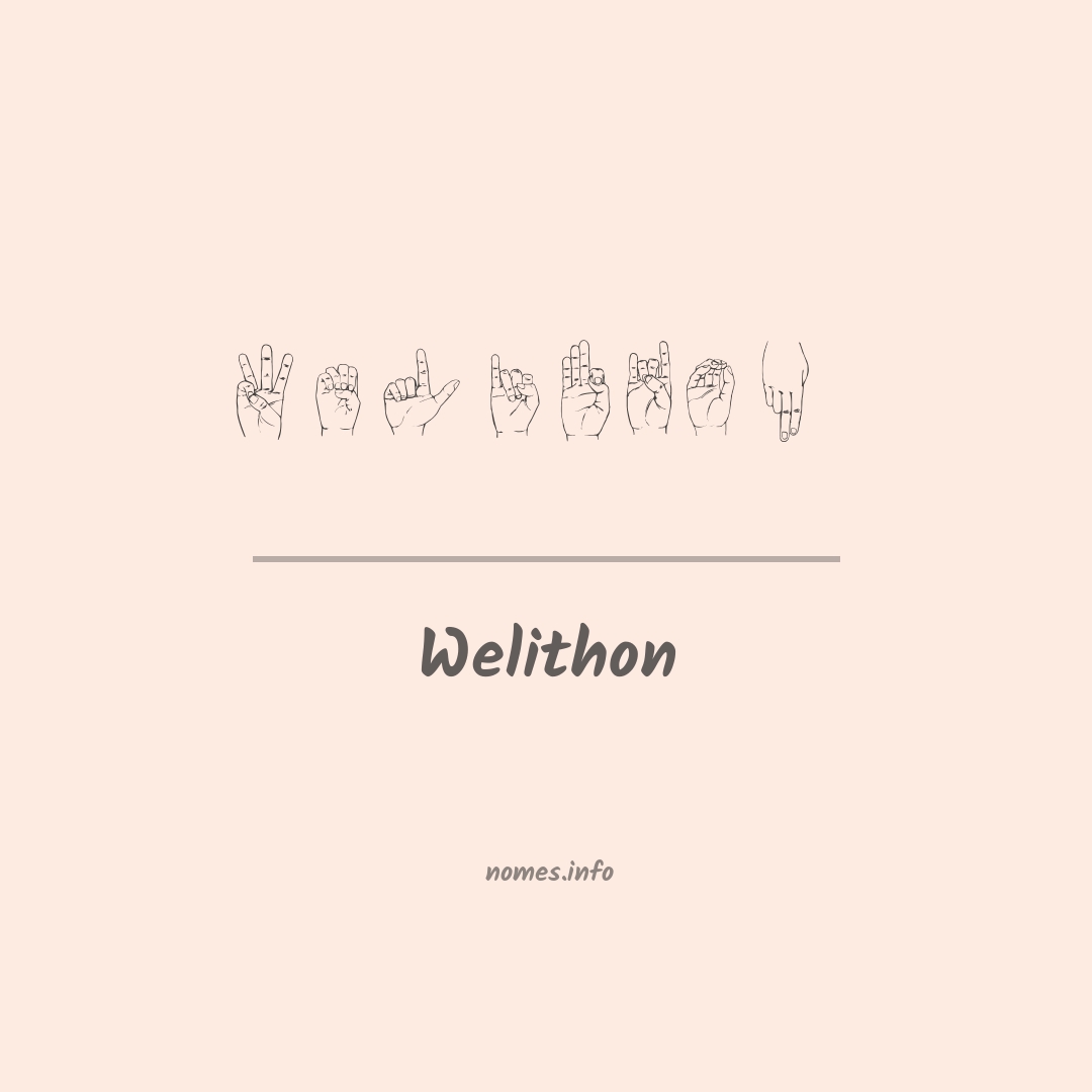 Welithon em Libras