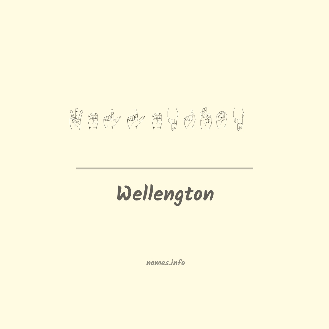 Wellengton em Libras