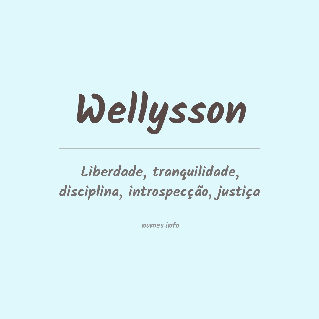 Significado do nome Wellysson