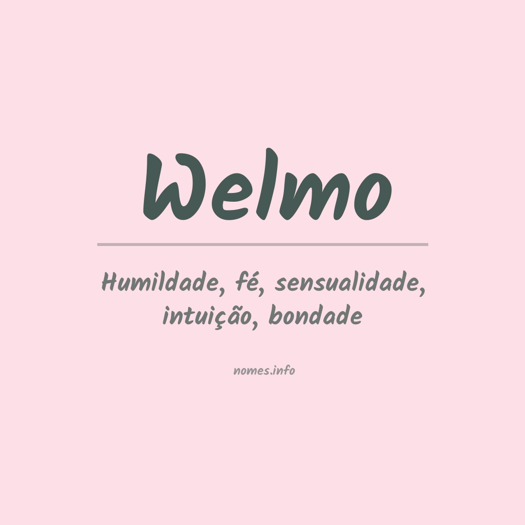 Significado do nome Welmo