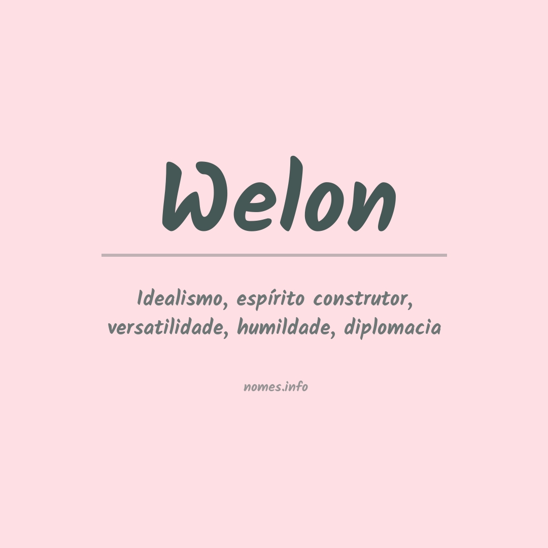 Significado do nome Welon