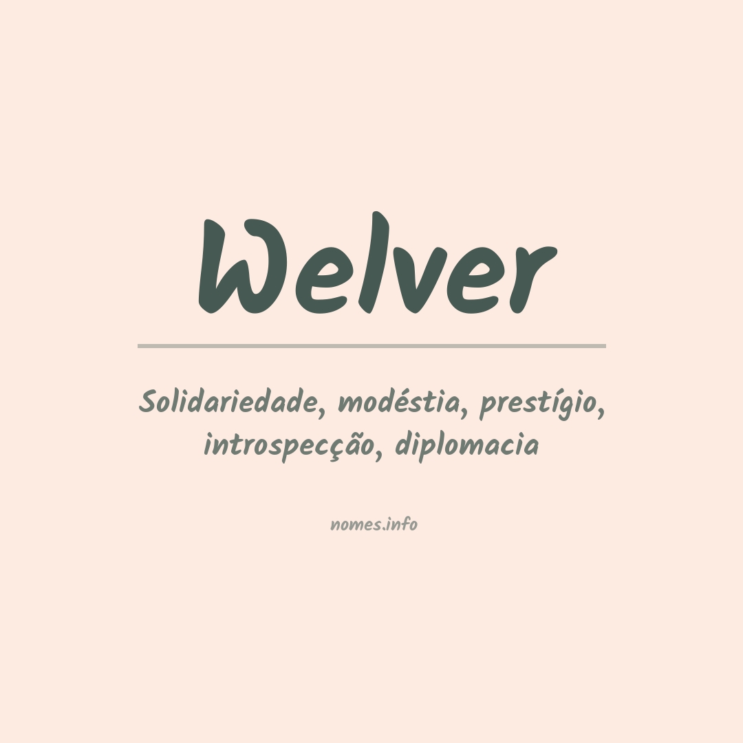 Significado do nome Welver