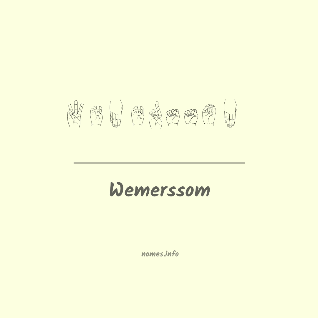 Wemerssom em Libras