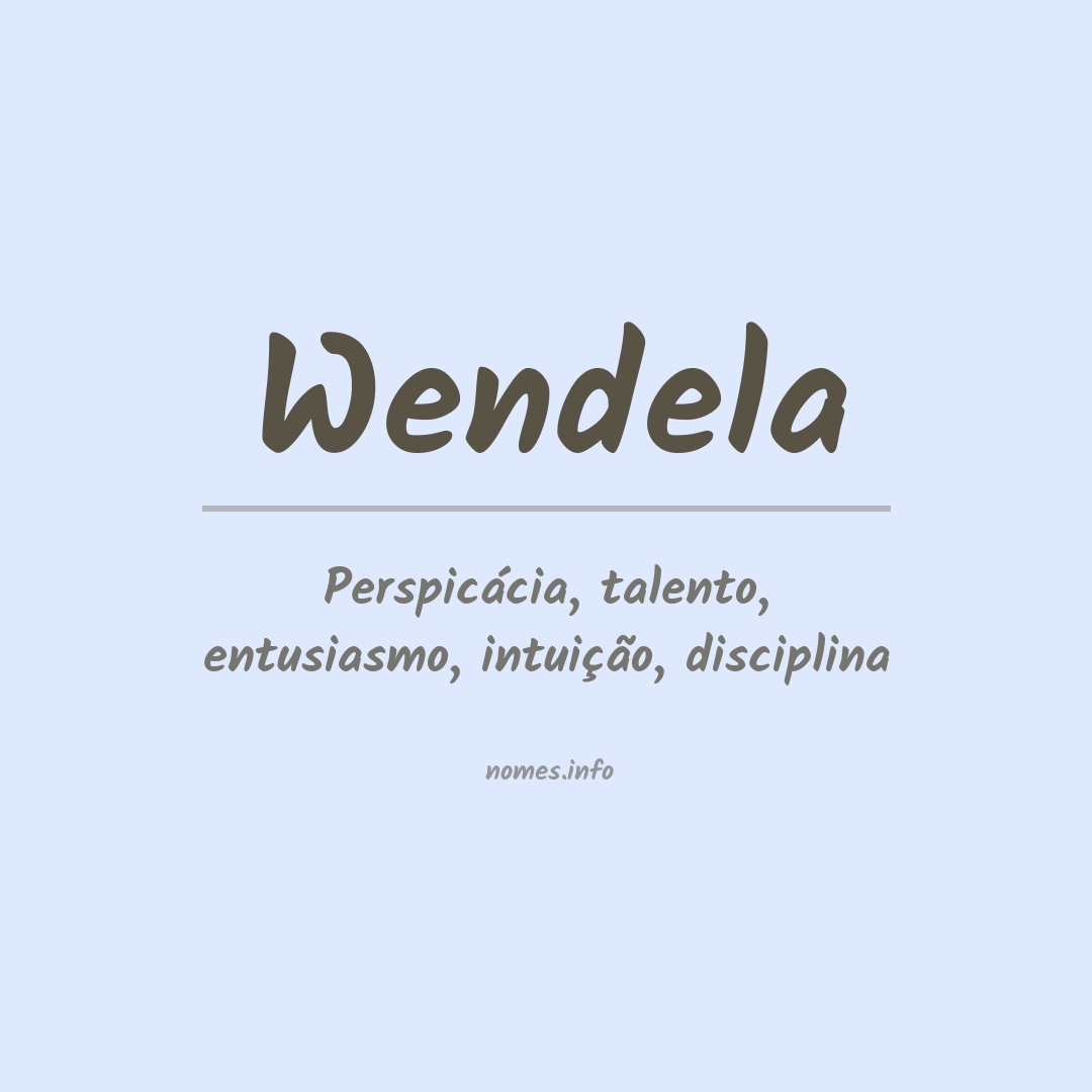 Significado do nome Wendela