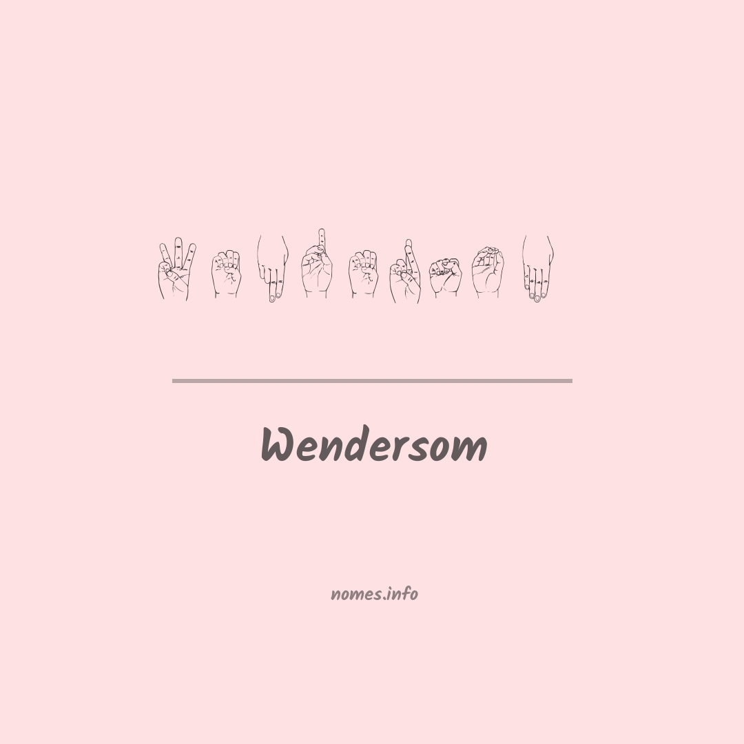 Wendersom em Libras