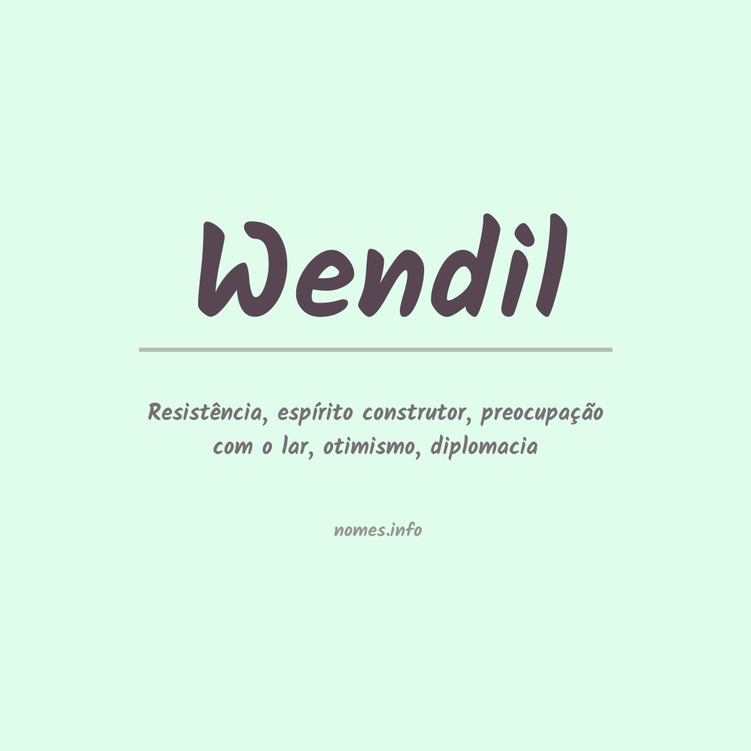 Significado do nome Wendil