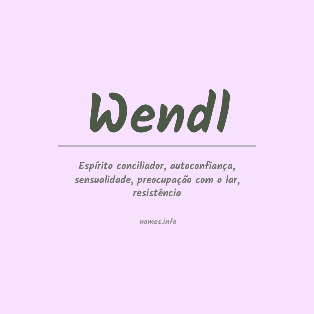 Significado do nome Wendl