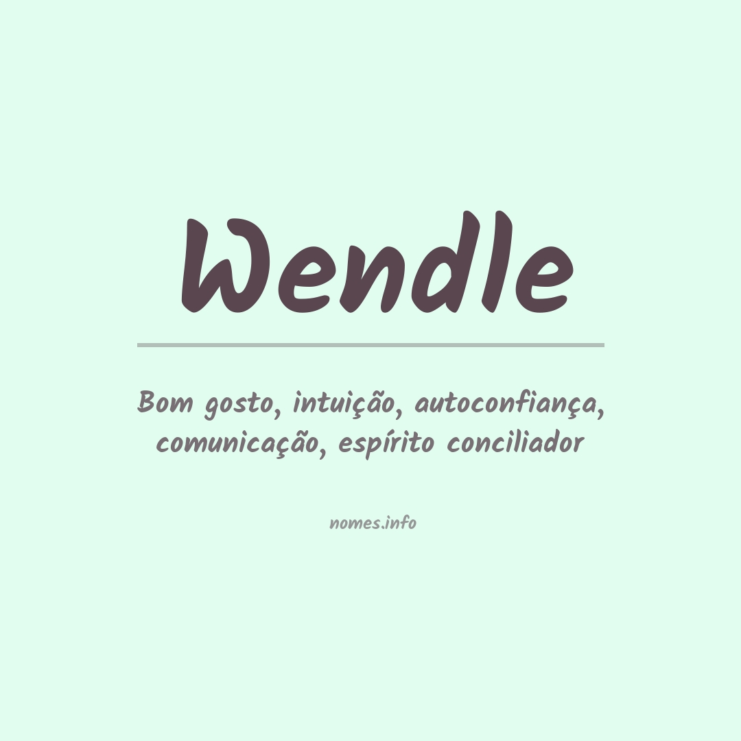 Significado do nome Wendle