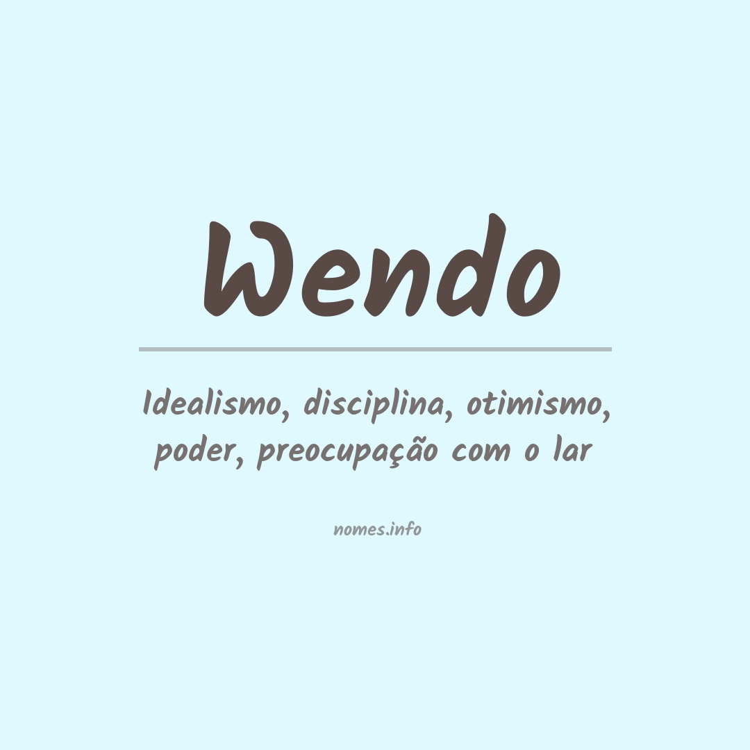 Significado do nome Wendo