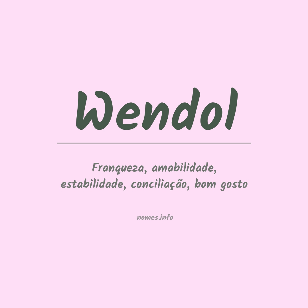 Significado do nome Wendol