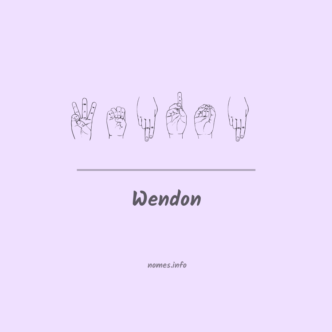 Wendon em Libras Wendon em Libras