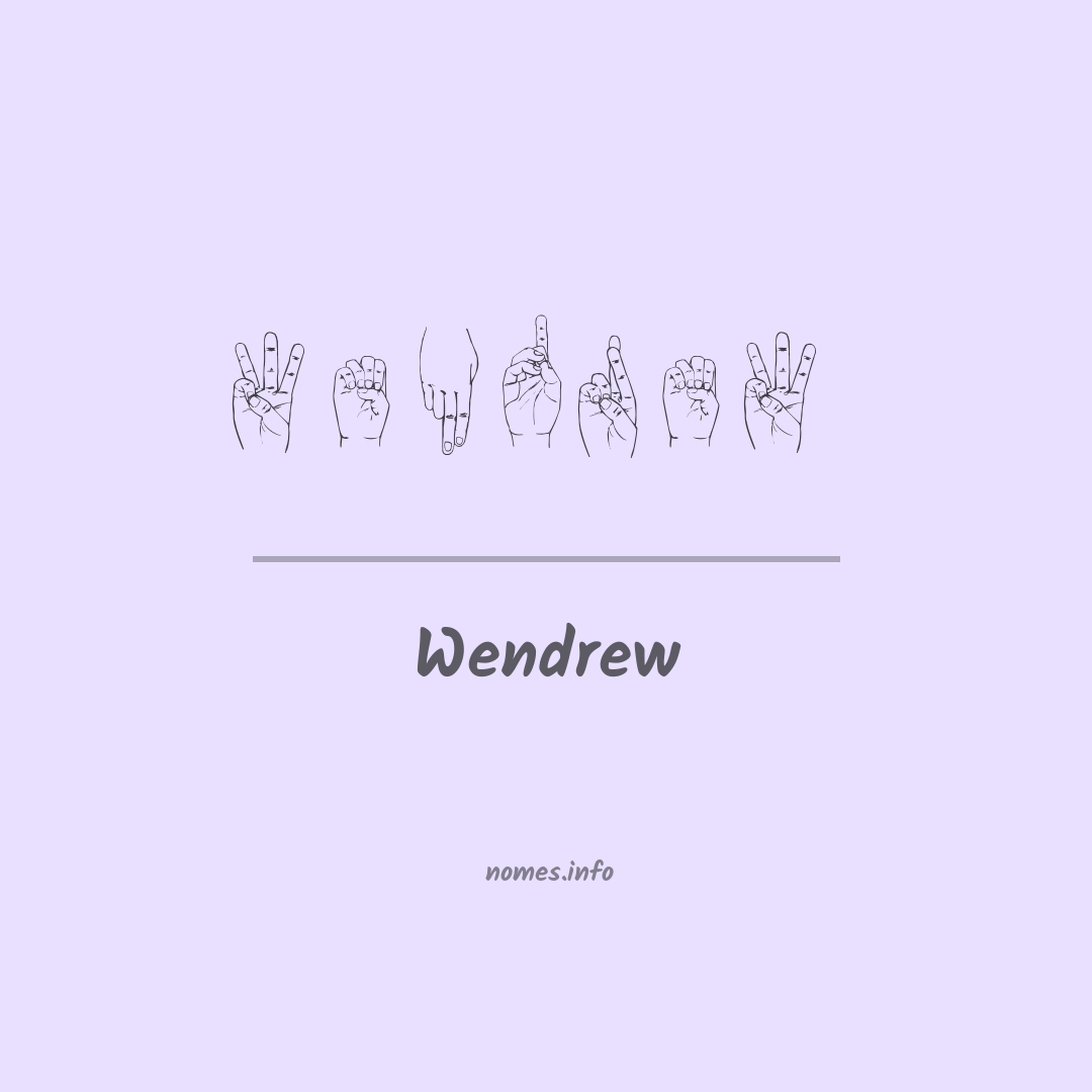 Wendrew em Libras