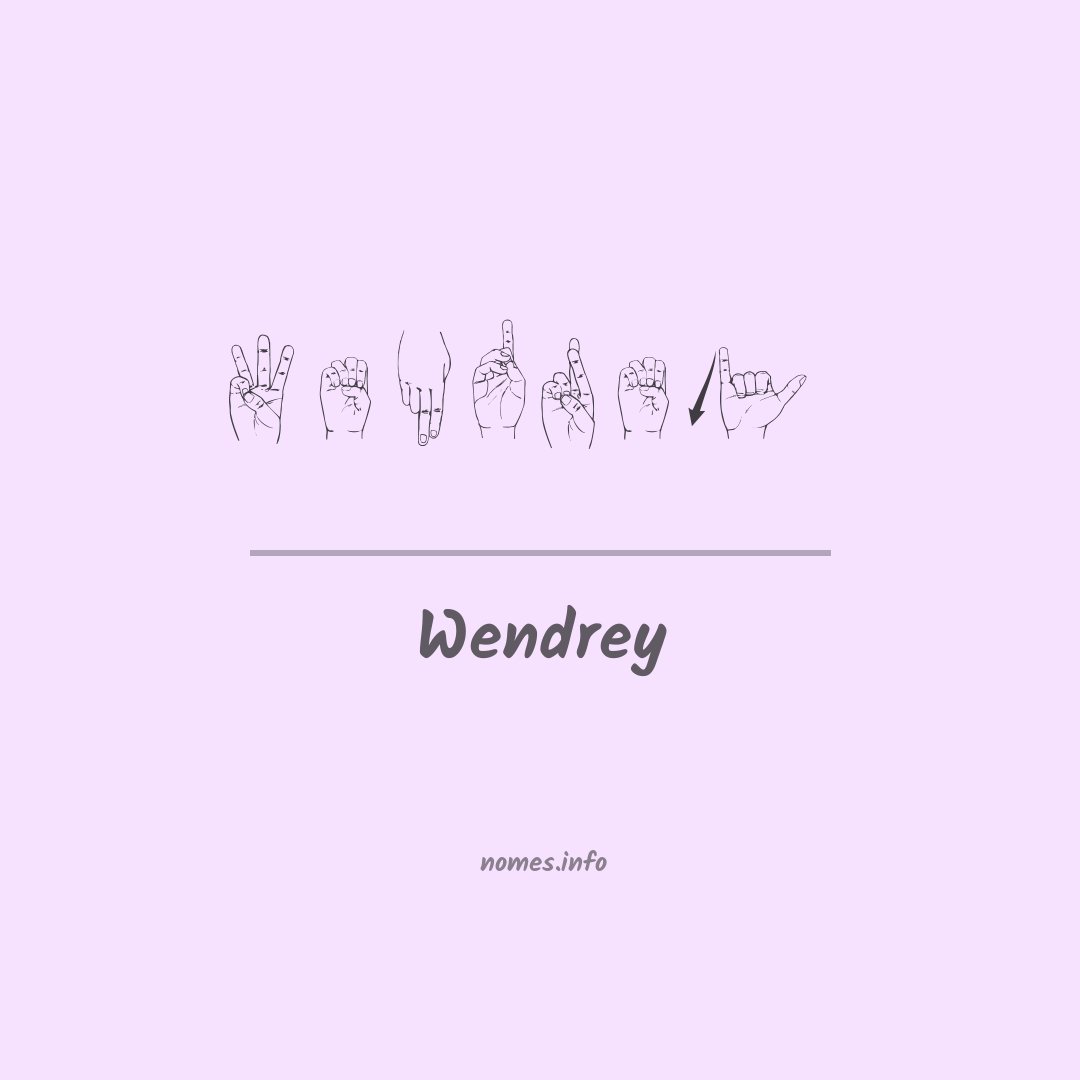 Wendrey em Libras
