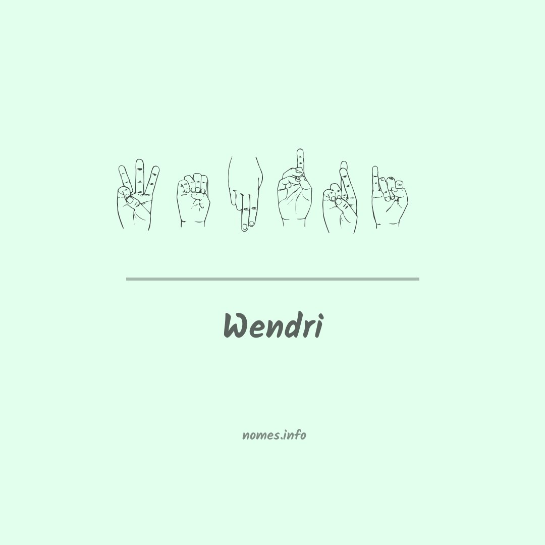 Wendri em Libras