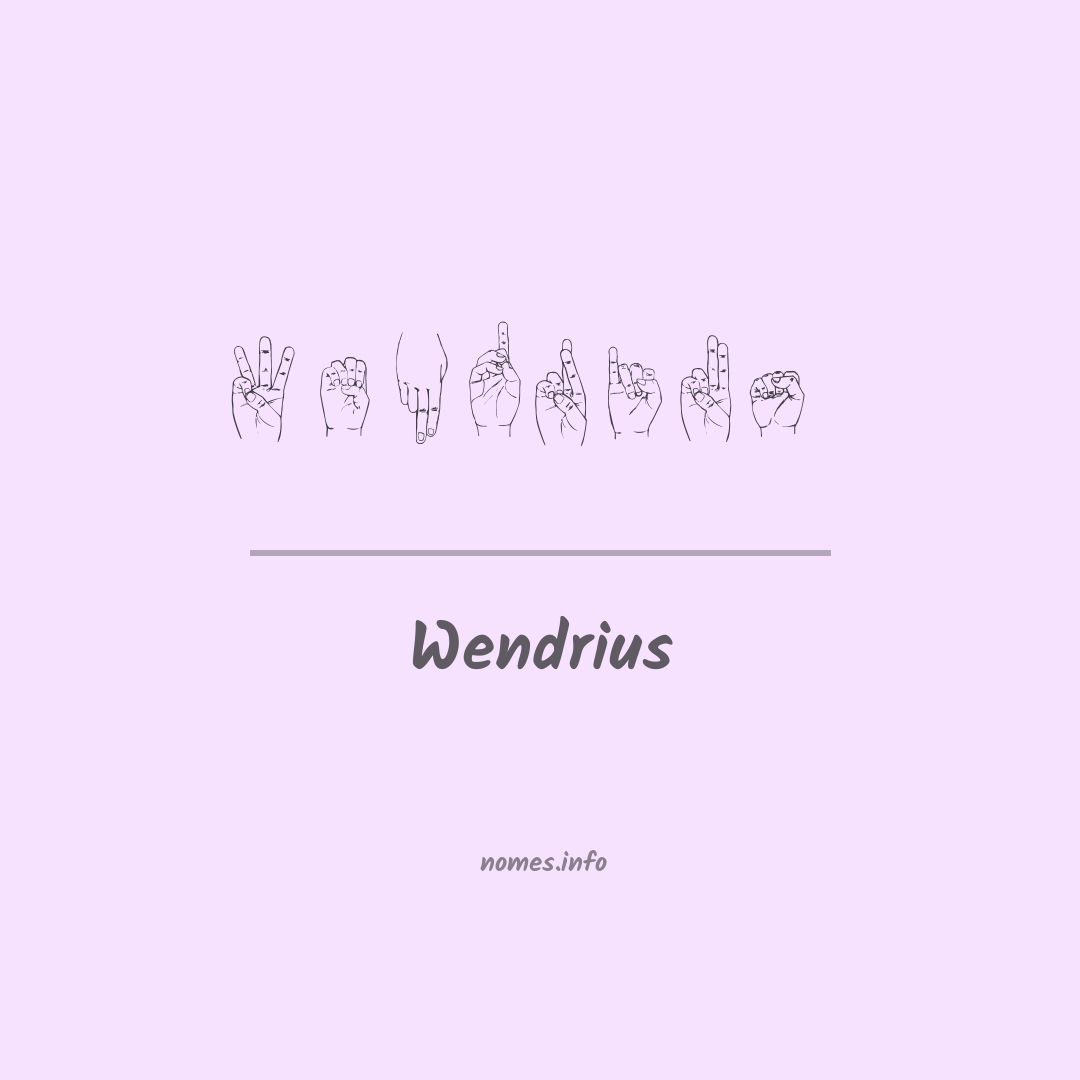 Wendrius em Libras