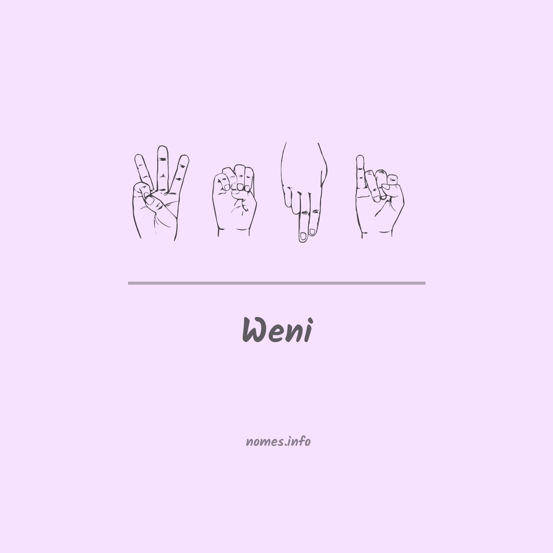 Weni em Libras