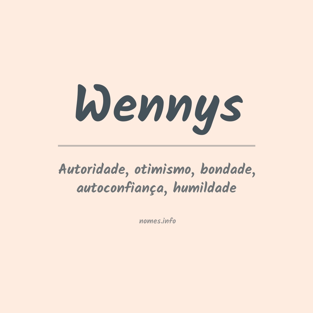 Significado do nome Wennys