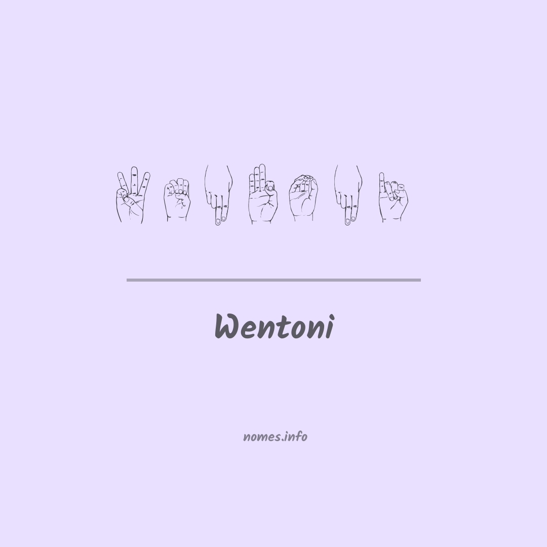 Wentoni em Libras