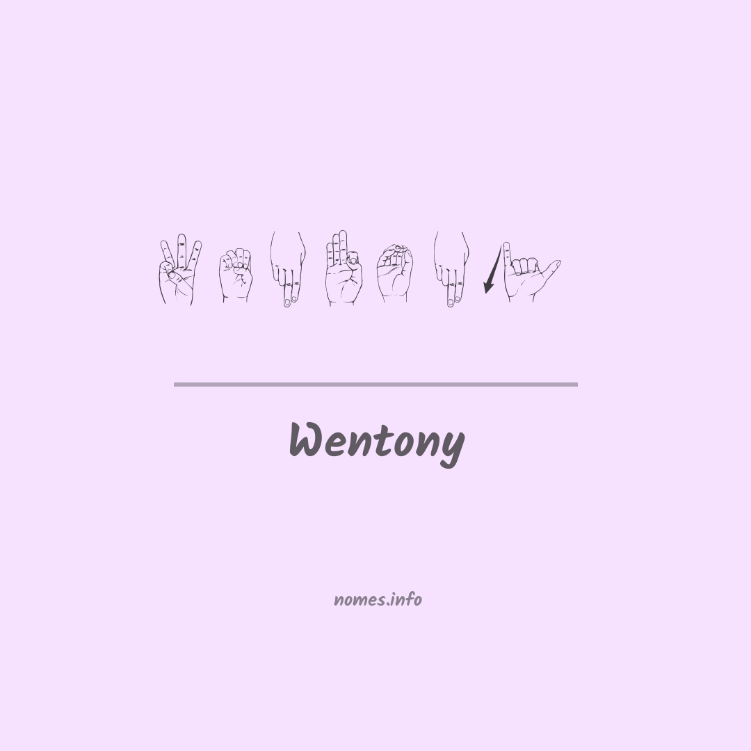 Wentony em Libras