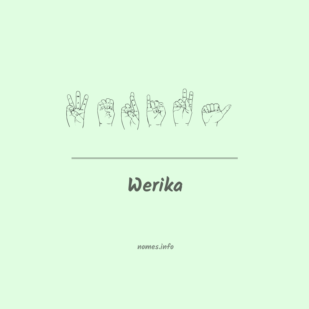 Werika em Libras