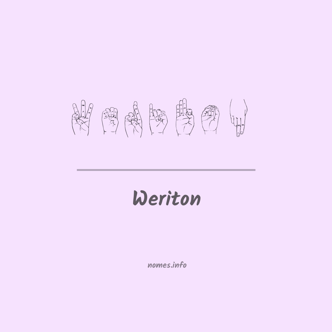 Weriton em Libras