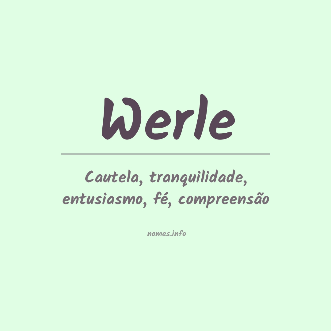 Significado do nome Werle