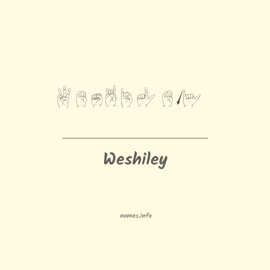 Weshiley em Libras