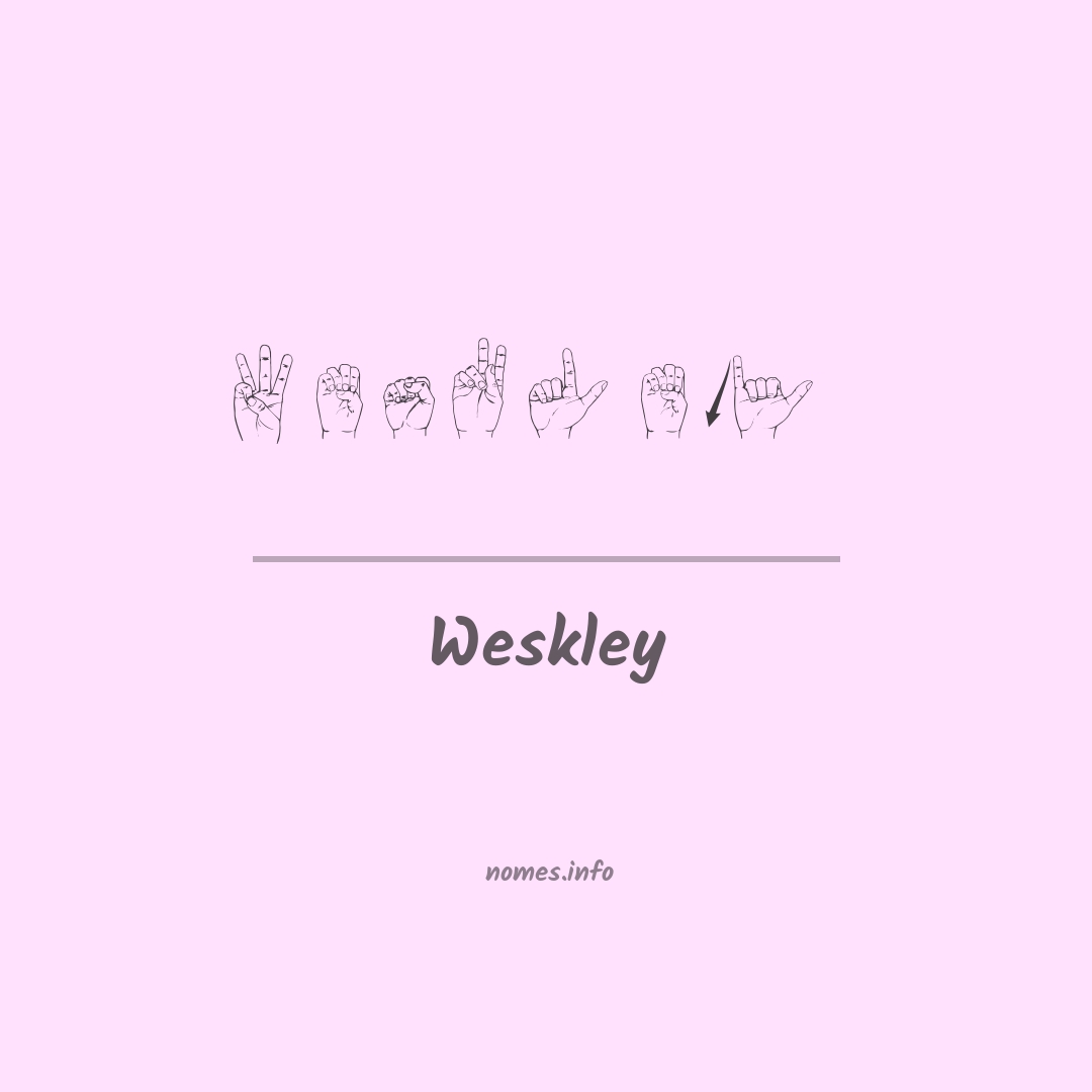 Weskley em Libras