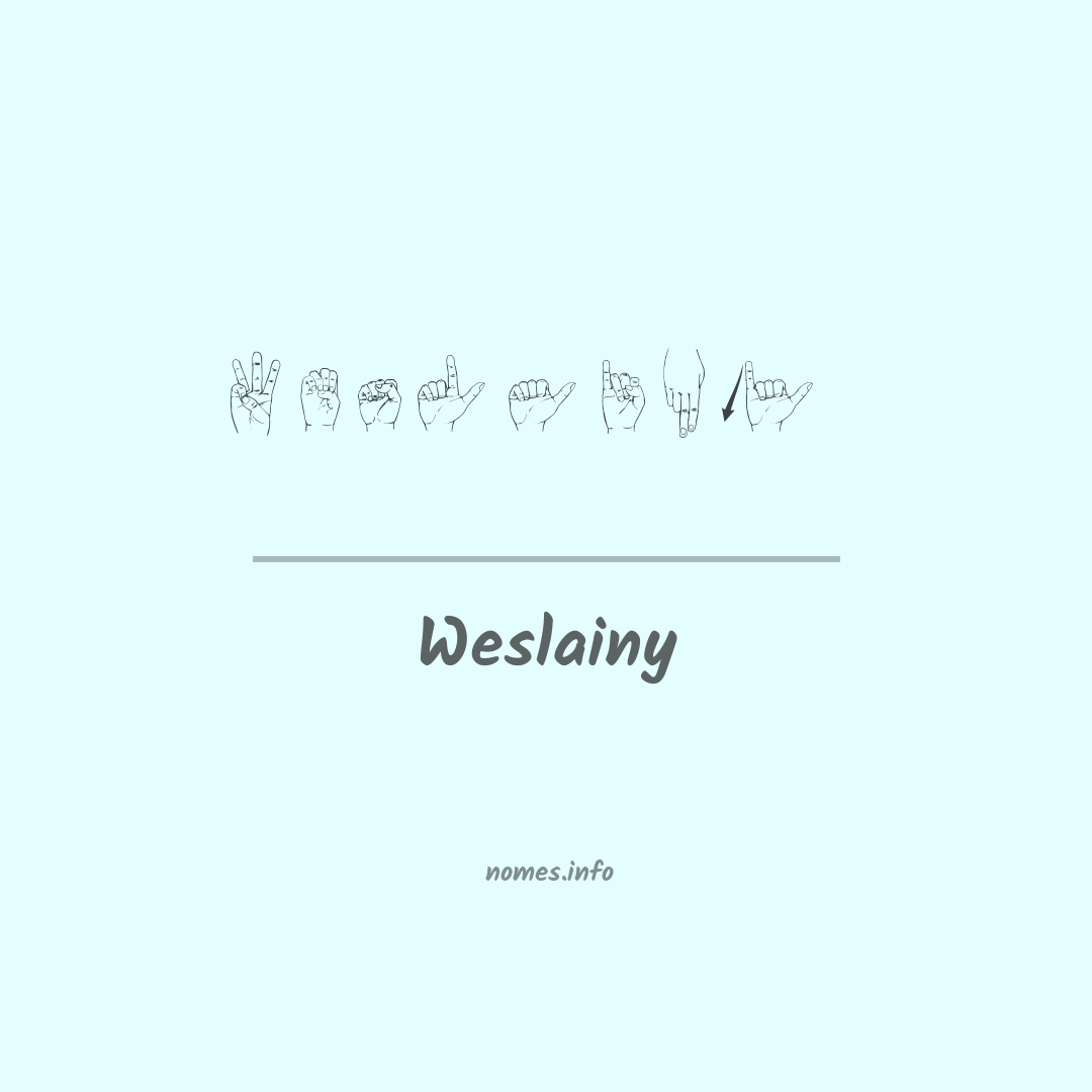 Weslainy em Libras
