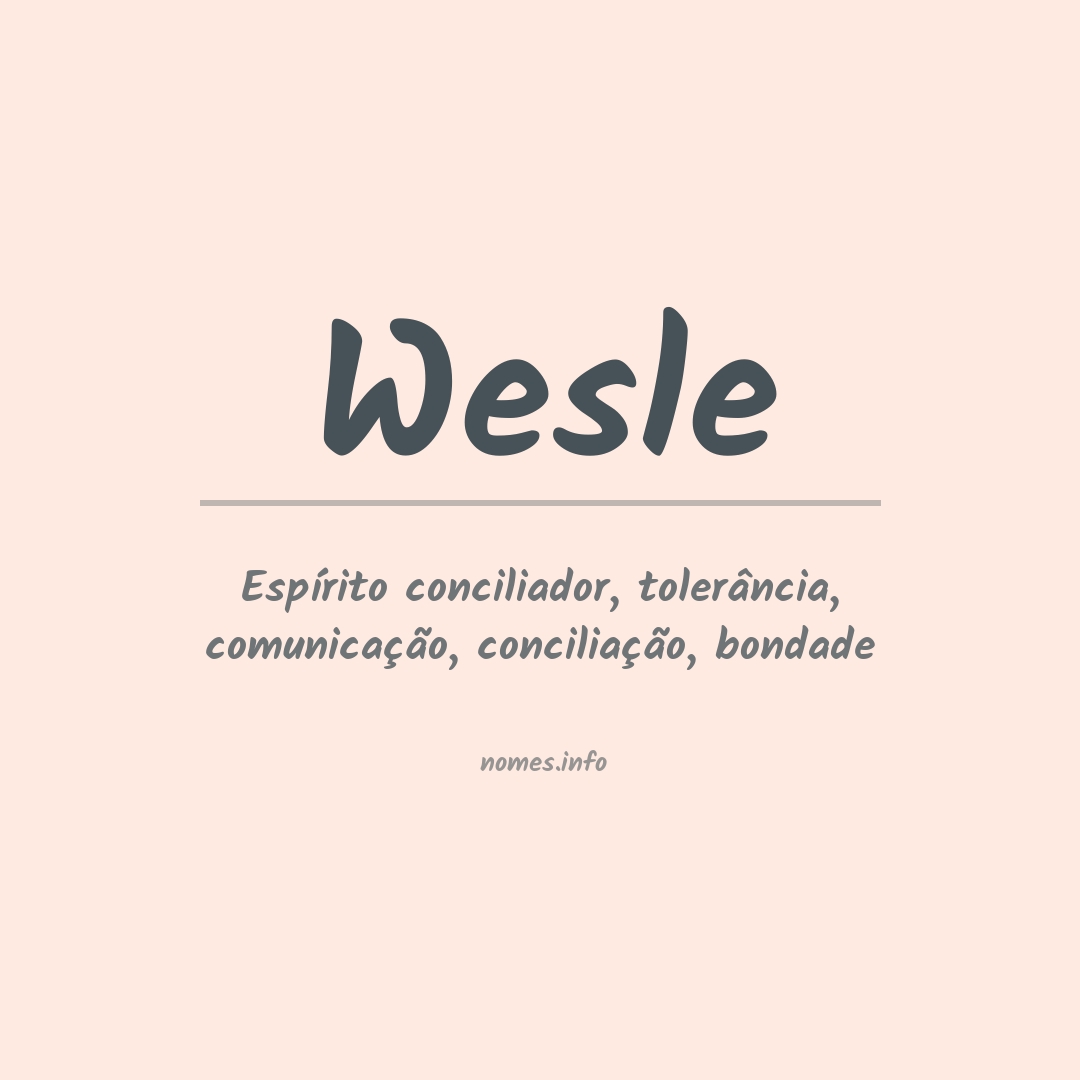 Significado do nome Wesle