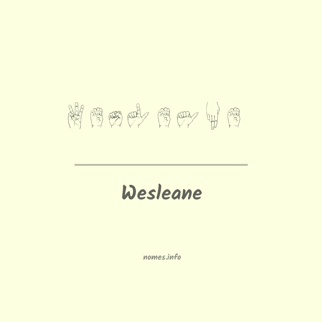 Wesleane em Libras