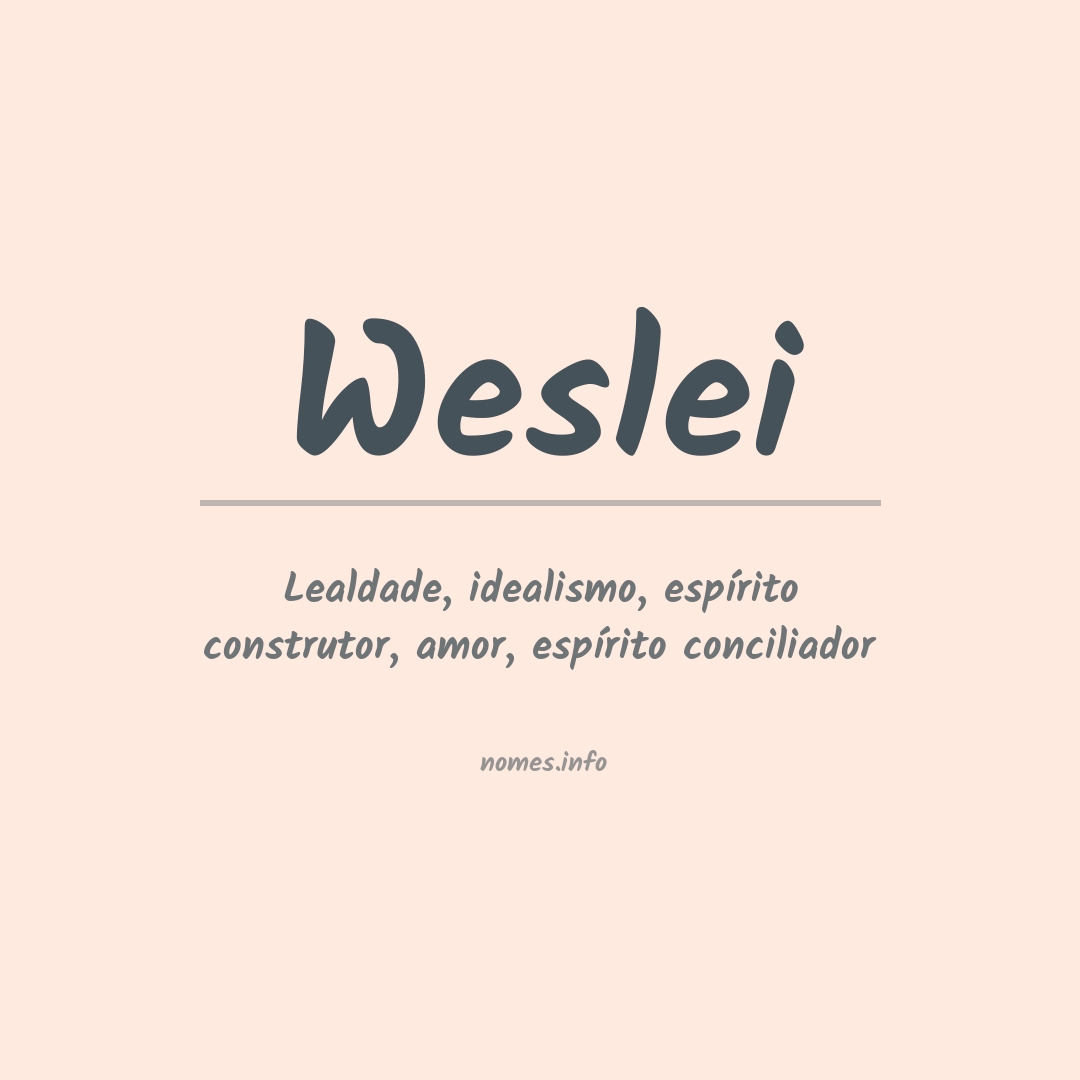 Significado do nome Weslei
