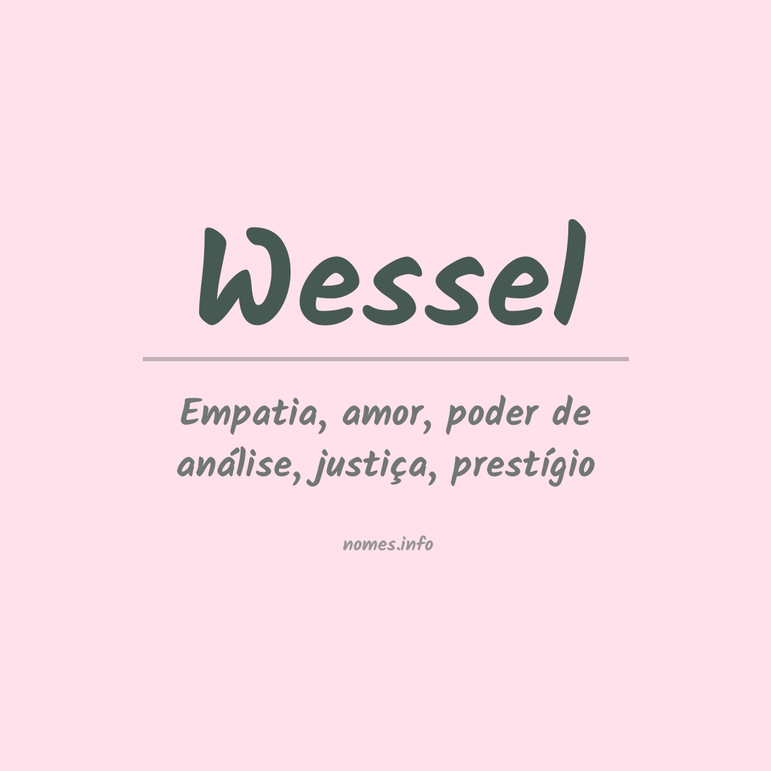 Significado do nome Wessel