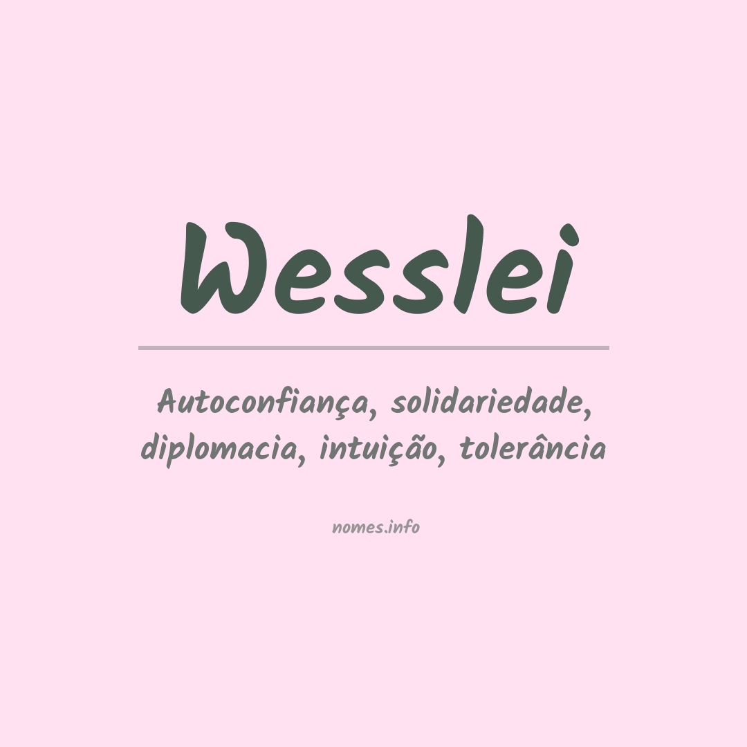 Significado do nome Wesslei