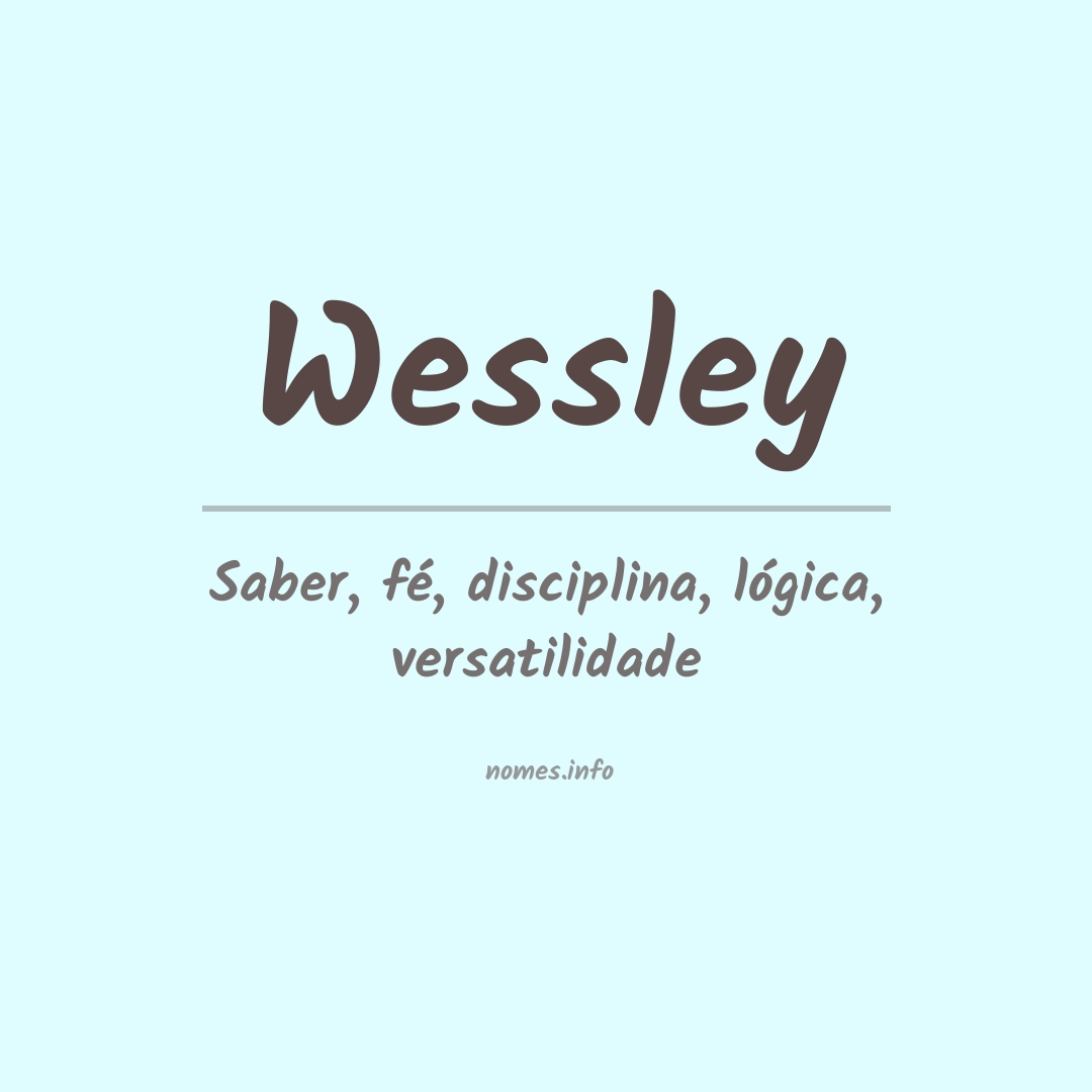 Significado do nome Wessley