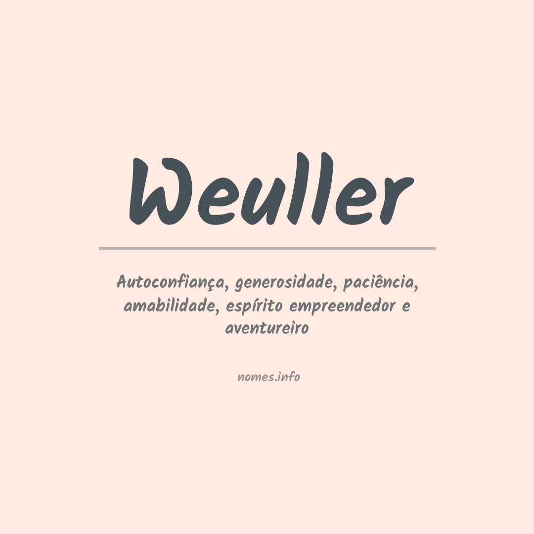 Significado do nome Weuller