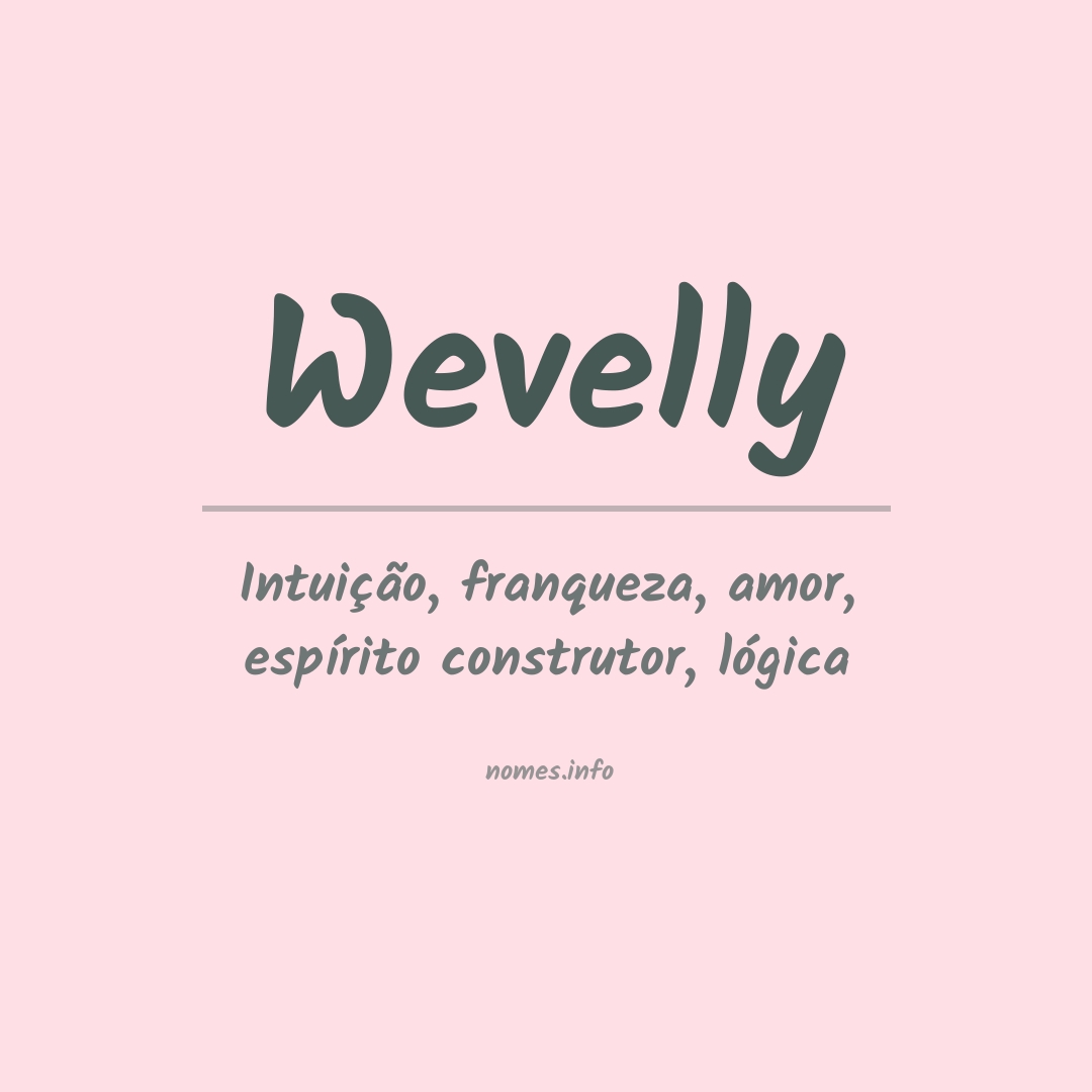 Significado do nome Wevelly