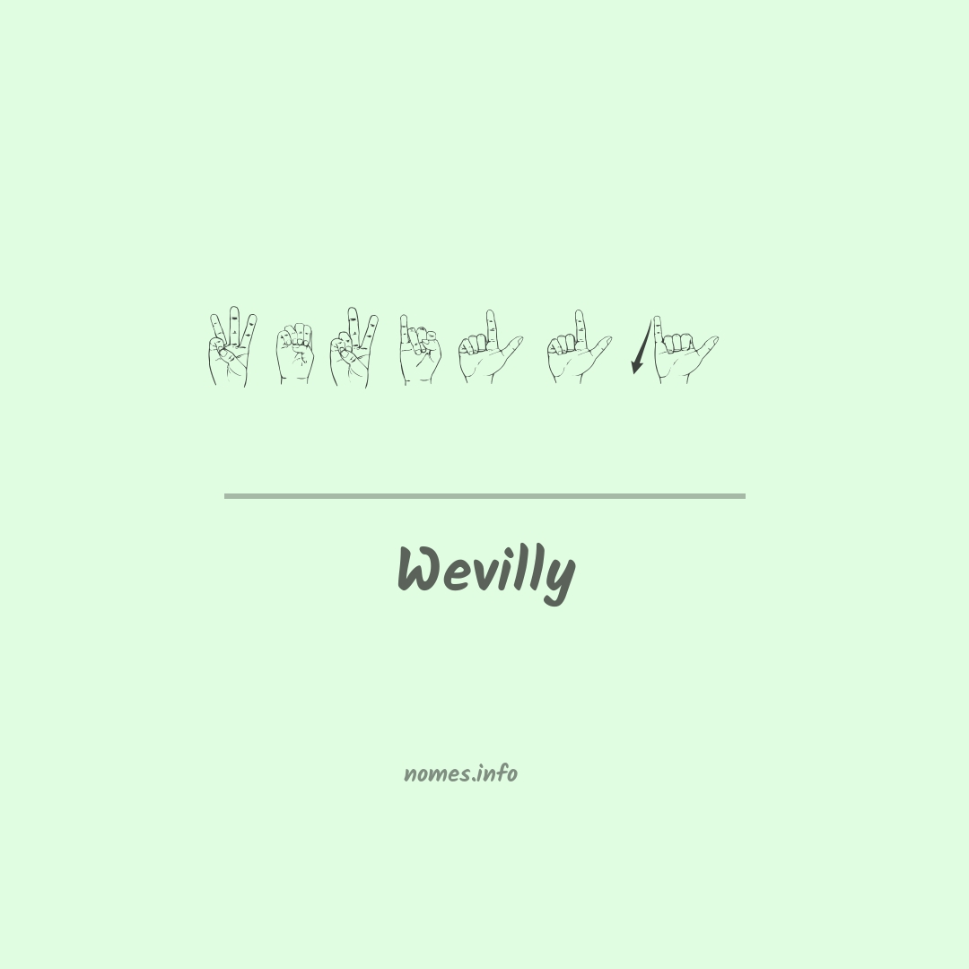 Wevilly em Libras