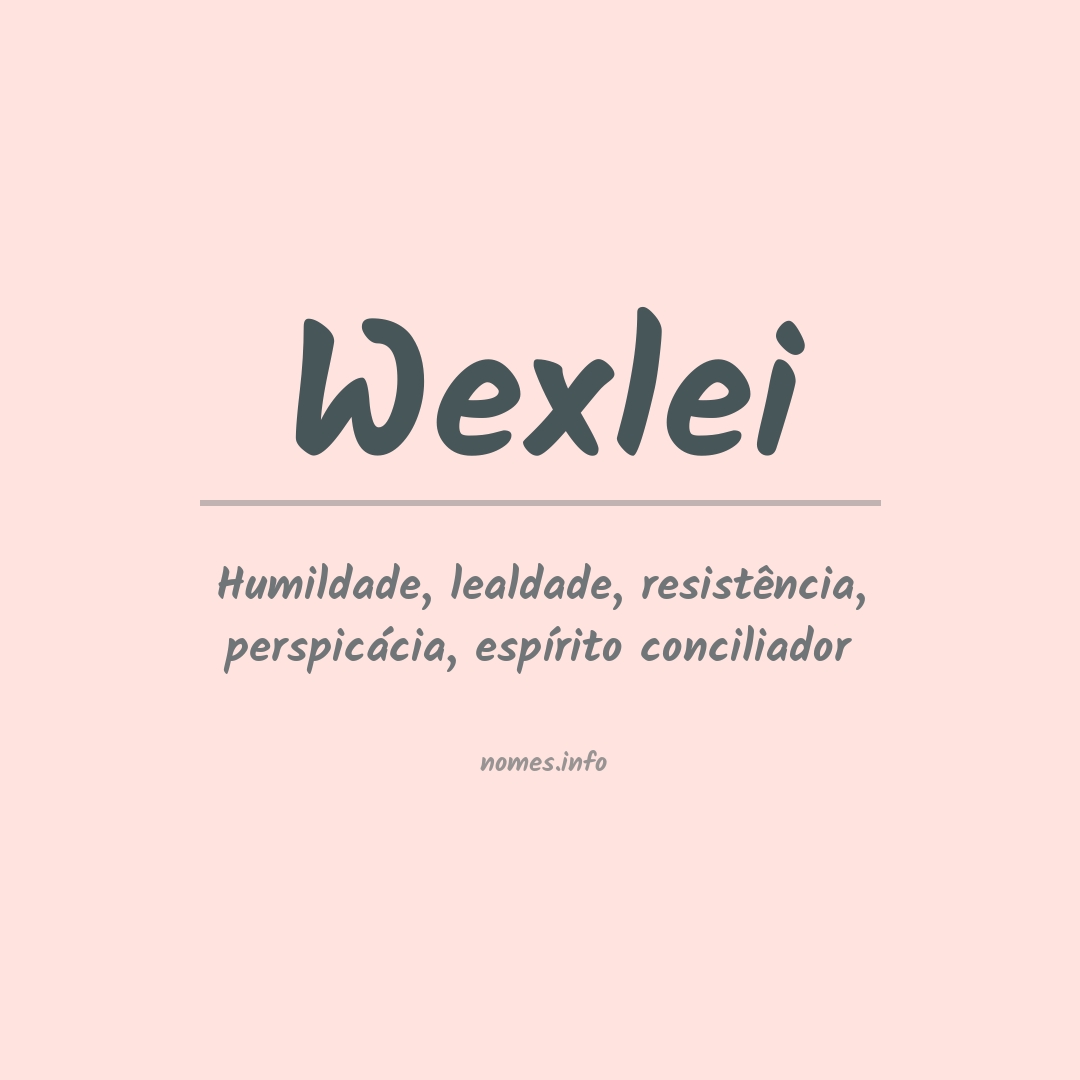 Significado do nome Wexlei