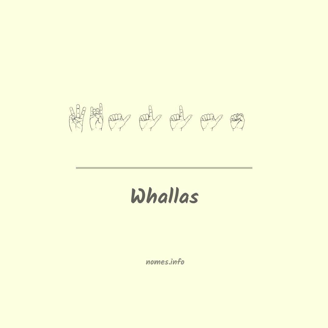 Whallas em Libras