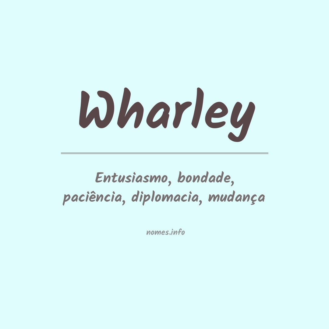 Significado do nome Wharley